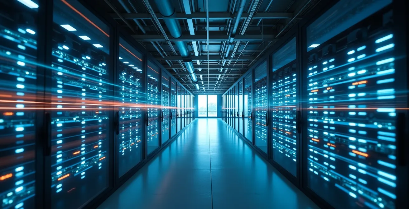 Network speed visualization showing adaptive content delivery across different connection types