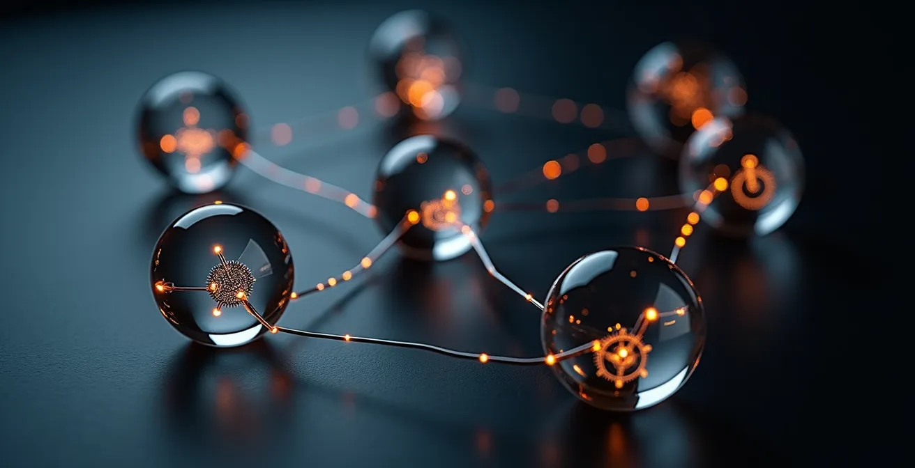 Visual representation of connected workflow automation tools