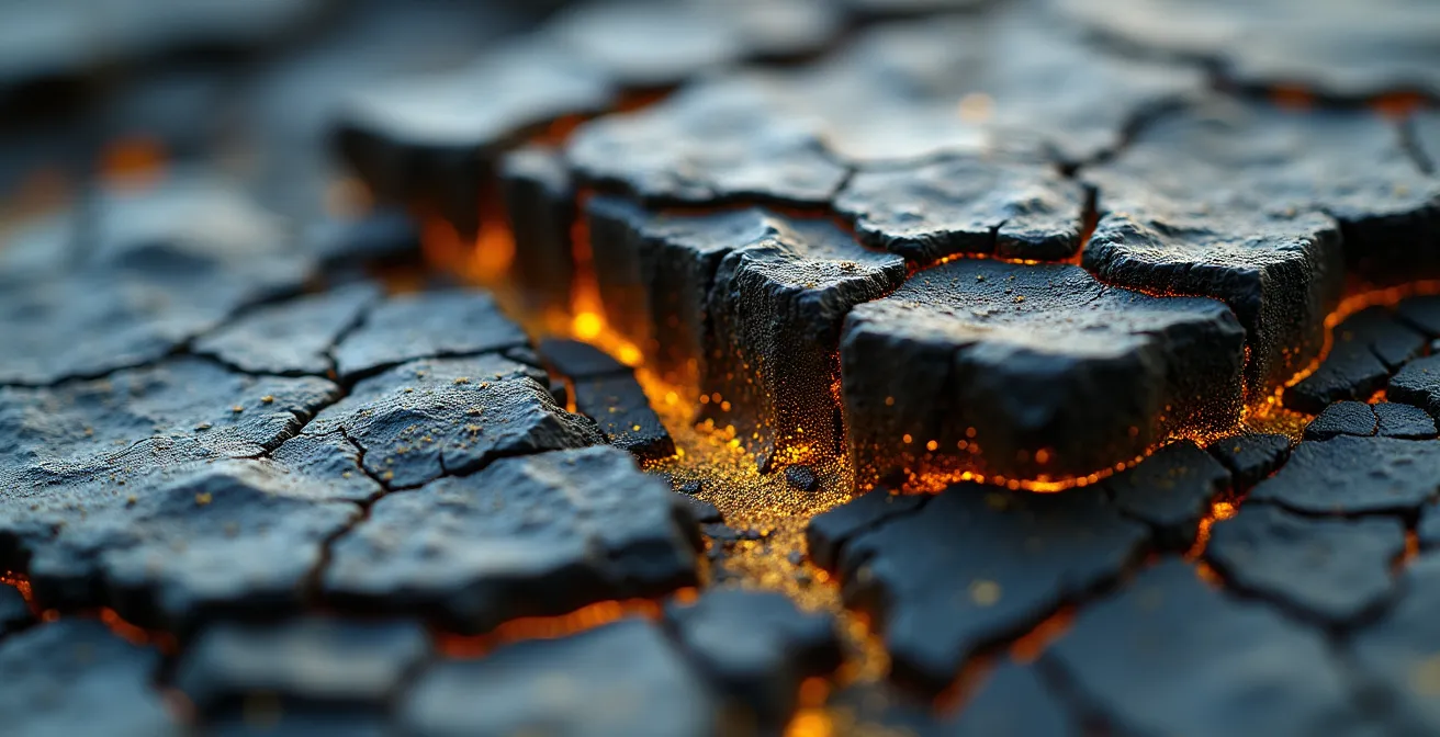 Macro view showing the depth and layers of website navigation structure