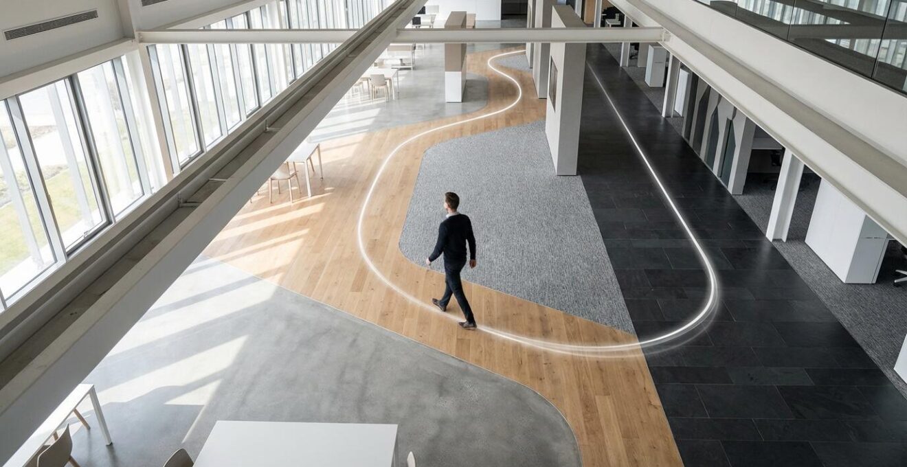 Visual representation of user journey through multiple content touchpoints