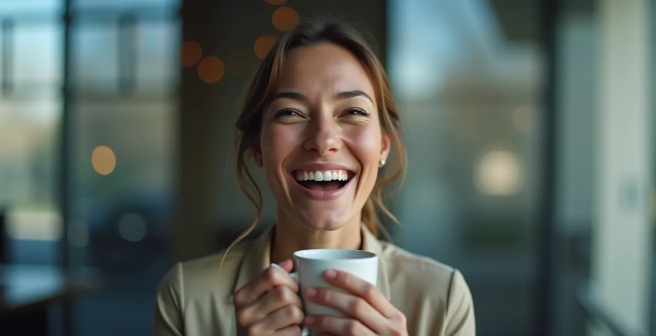 Business professional as hero navigating transformation journey with brand as guide