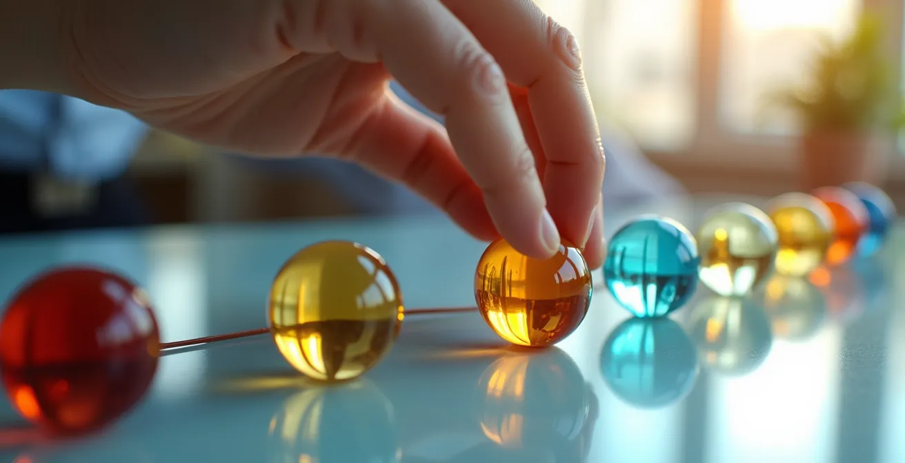 Multi-touch attribution model showing customer journey touchpoints